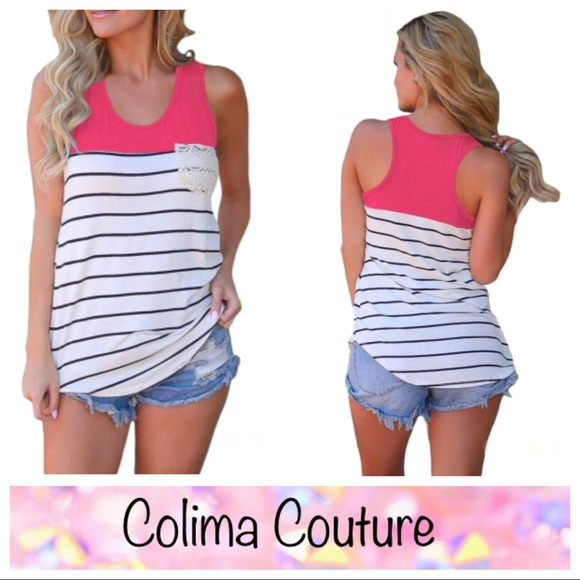 Sale❗️Striped loose racerback - Picture 1 of 3